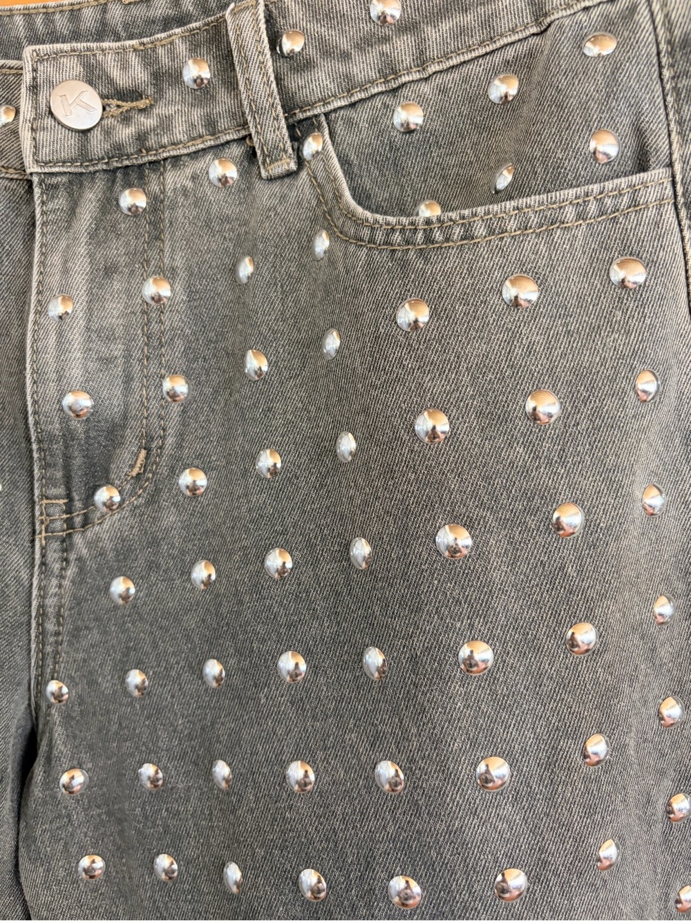 Anthro Style Boho Revival 🔥Studded Barrels Wide-Leg Women's Jeans -💥 - Picture 9 of 9